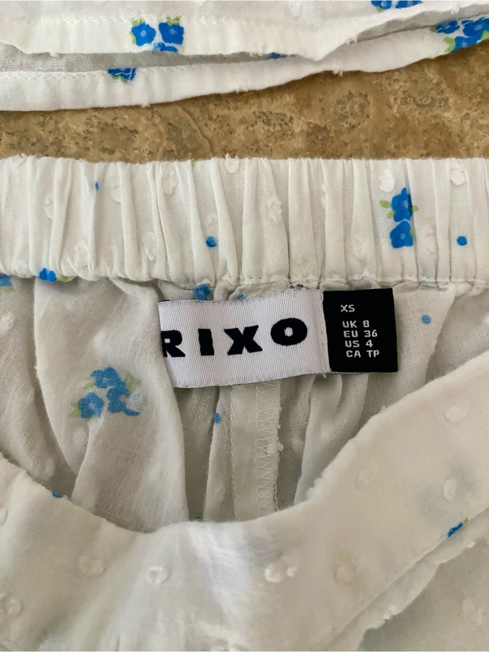 RIXO Cece French Petal Embroidery Pajamas / Top & Shorts Set $205 - Picture 9 of 9